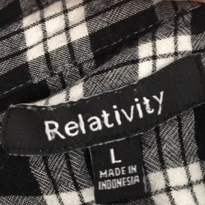 Relativity Tops - Plaid Shirt Relativity Tops - Plaid Shirt